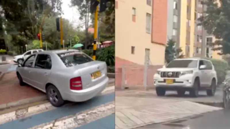 Bogotá sanciona a conductores por invadir andenes y ciclorrutas en hechos separados