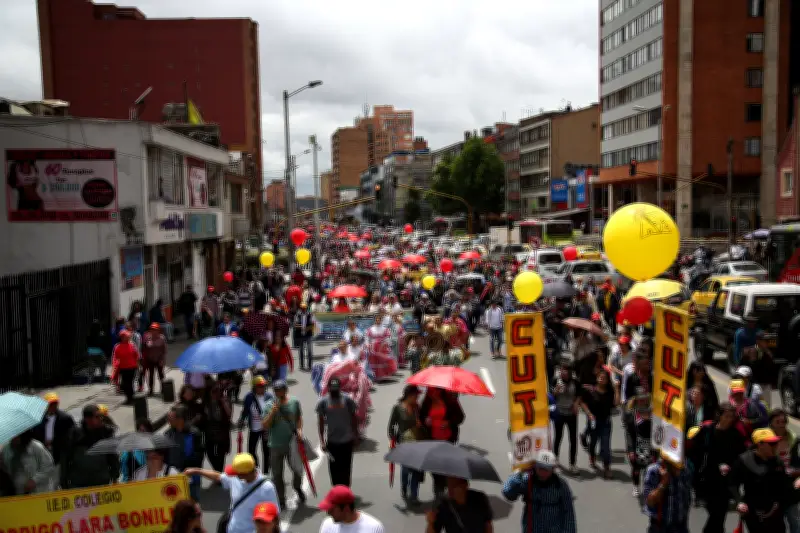 Bogotá se prepara para semana de marchas y plantones del 10 al 15 de marzo