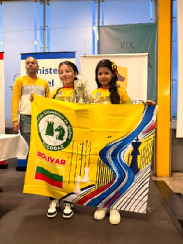 Bolívar se corona campeón nacional de ajedrez Sub-12 en Bogotá con doble oro