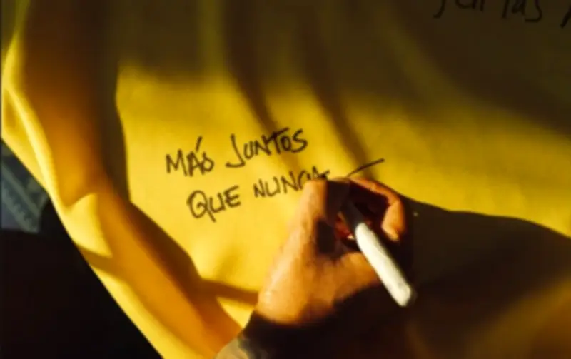 Buchanan's crea tifo con mensajes de hinchas y leyendas del fútbol colombiano