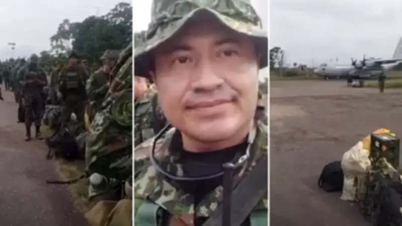 Cabo colombiano envió emotivo video a su hija antes de fatal accidente aéreo en Putumayo