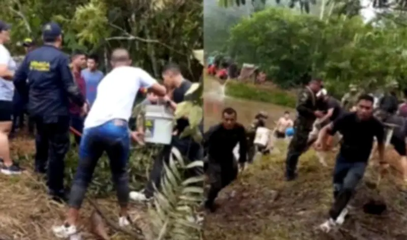 Cadena humana en Putumayo salvó decenas de soldados tras caída de avión Hércules C-130