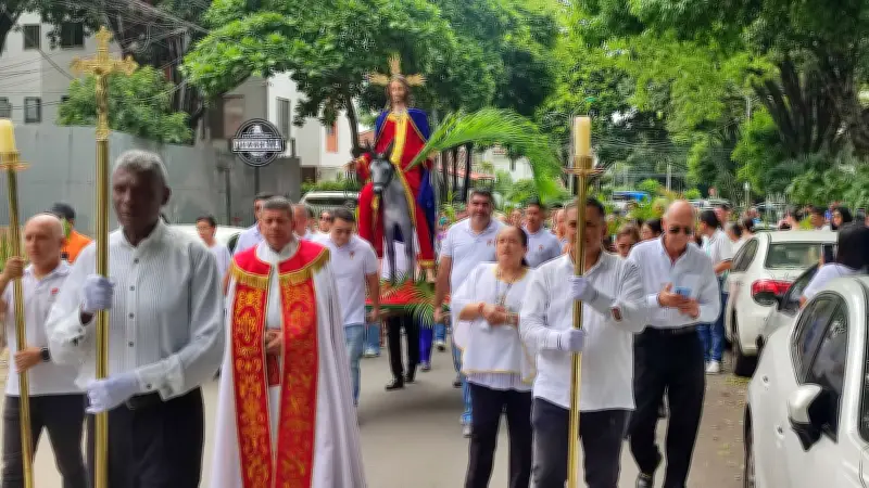 Cali y el Valle del Cauca inician Semana Santa con procesiones y bendición de palmas en Domingo de Ramos