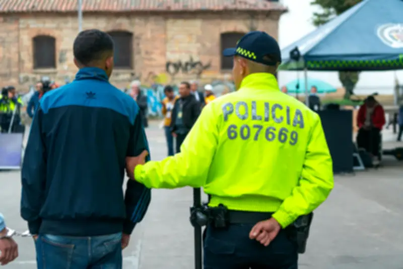 Capturan a 13 integrantes de la banda 'Los Cats' que vendía drogas en el Parque Santander de Bogotá