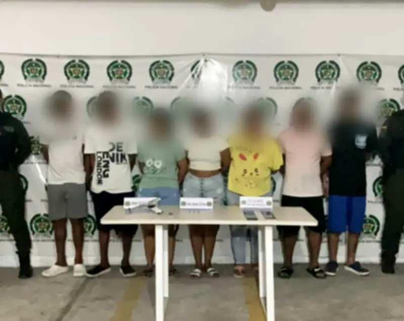 Capturan a 18 presuntos integrantes de 'los Costeños' por extorsión en Barranquilla