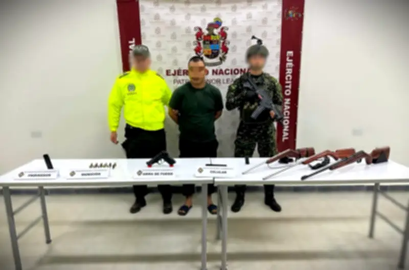 Capturan a alias 'Mosca', explosivista de disidencias de las Farc en Meta