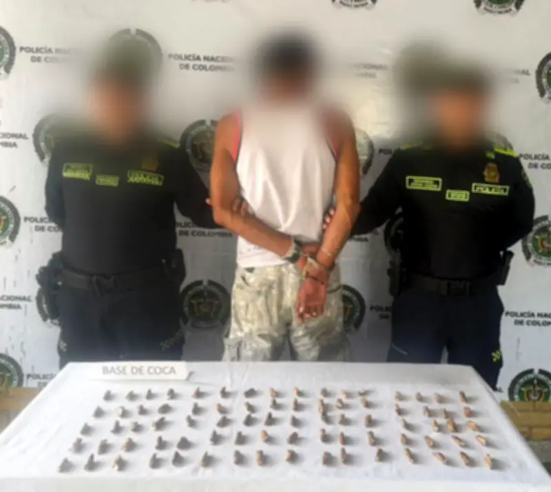 Capturan a alias 'Roky', presunto expendedor de drogas cerca de colegio en Arjona, Bolívar