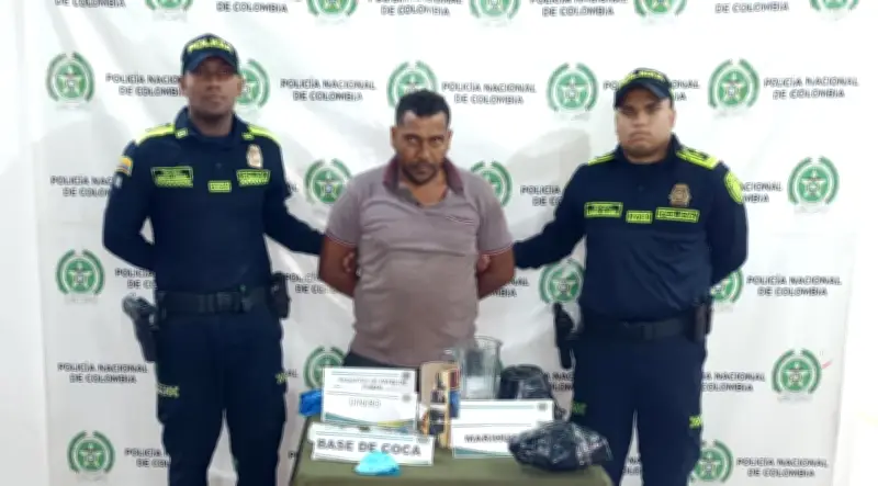 Capturan a 'Blacho' en San Juan Nepomuceno con 495 dosis de droga y $90.000 en efectivo
