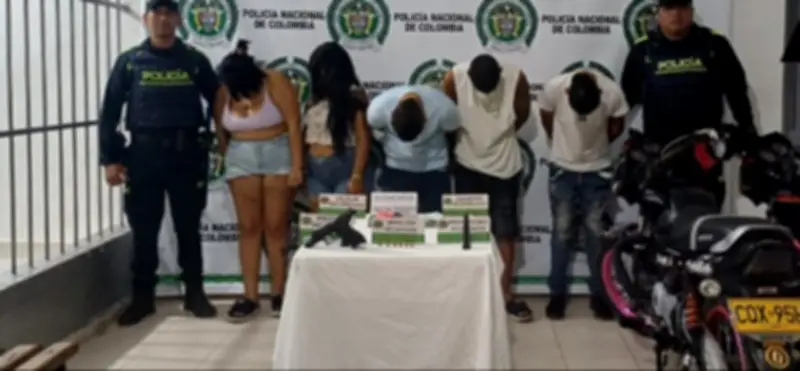 Capturan a cinco personas tras atraco a mano armada en el norte de Valledupar