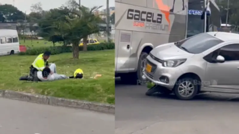 Capturan a conductor que arrolló a agente de tránsito en Bogotá tras intentar evadir control
