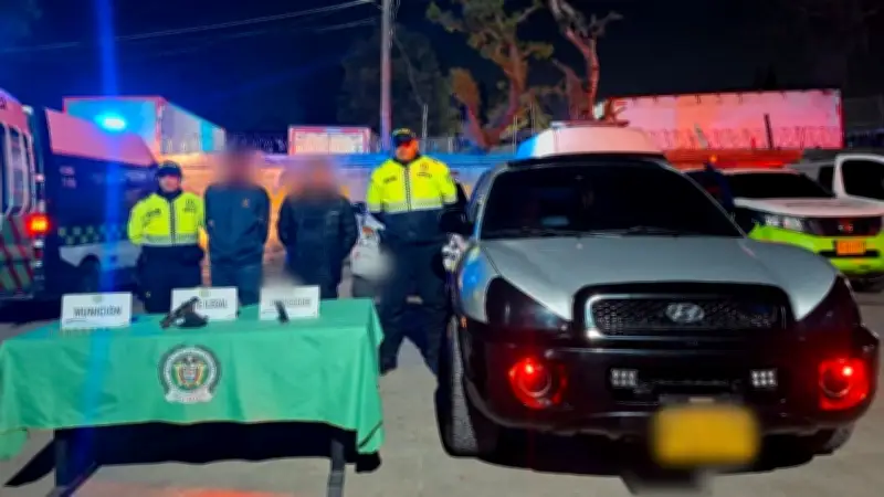 Capturan a dos hombres en Kennedy, Bogotá, por porte ilegal de arma de fuego