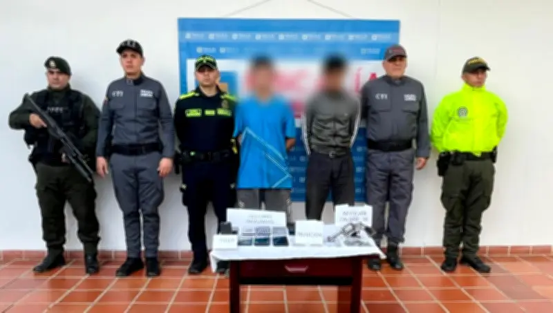 Capturan a dos hombres en operativo en zona rural de Puente Nacional, Santander