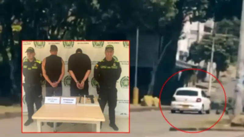 Capturan a dos hombres por ataque a bala en el Parque Corona de Bucaramanga