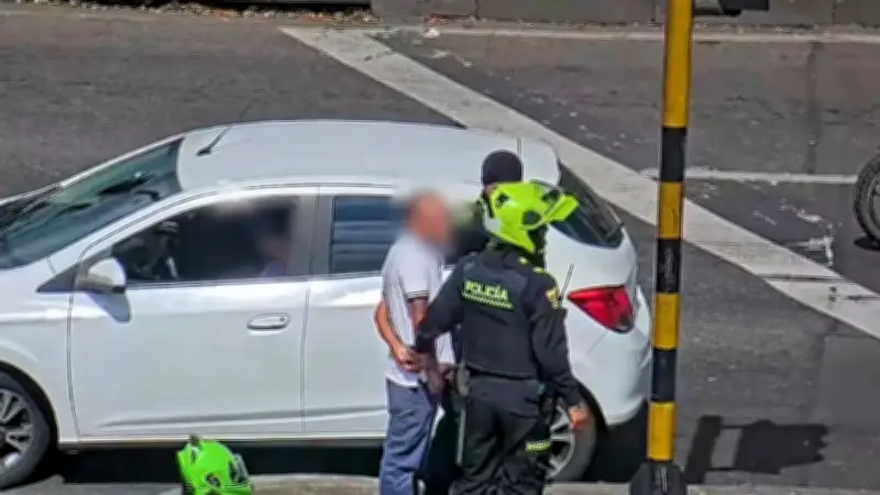 Capturan a falso limpiavidrios que robaba a conductores en la Calle 80 de Bogotá