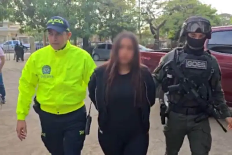 Capturan a 'Johana', jefa logística del Clan del Golfo en operativo en Montería