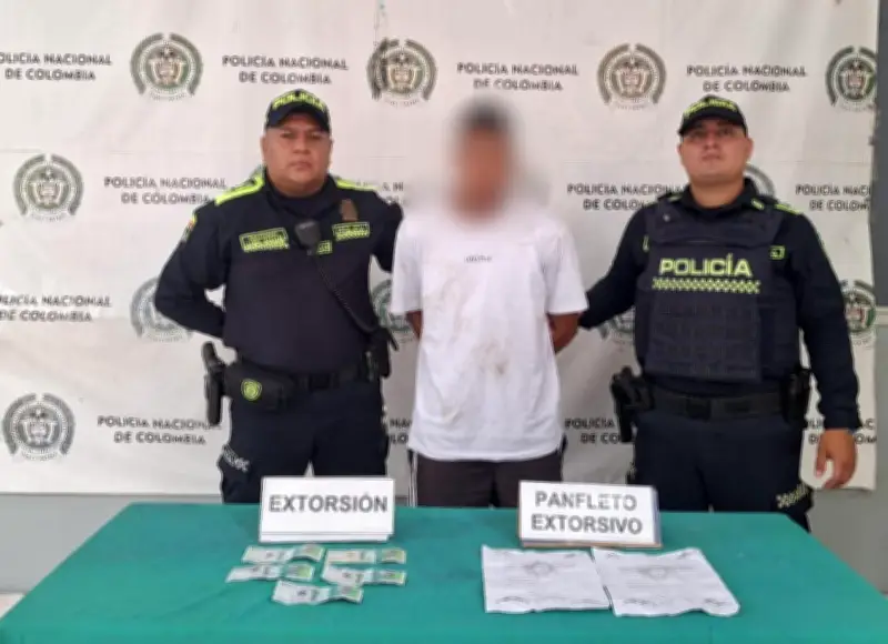 Capturan a joven de 19 años en Barranquilla cuando cobraba extorsión a comerciante