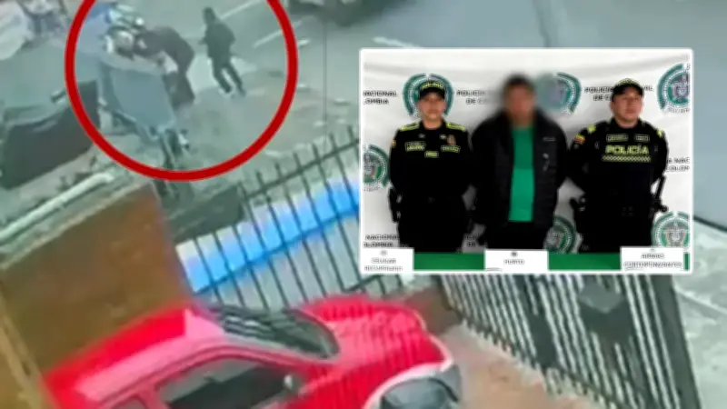 Capturan a ladrón con orden de asesinato tras robar celular en Bogotá