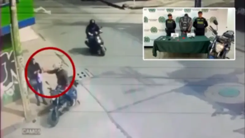 Capturan a 'motoladrón' con 11 celulares robados en Bosa, Bogotá