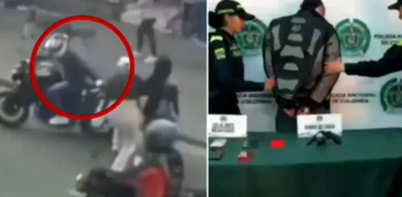 Capturan a motoladrón con 11 celulares y arma traumática durante operativo en Bosa, Bogotá