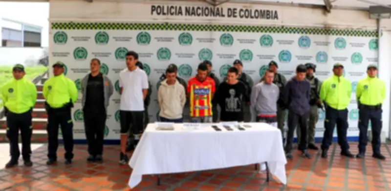 Capturan a ocho presuntos sicarios de 'Cordillera' en operativo nacional simultáneo