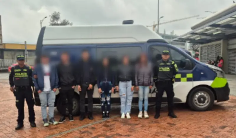 Capturan a presunta banda de 'cosquilleros' que robaba en TransMilenio en Bogotá