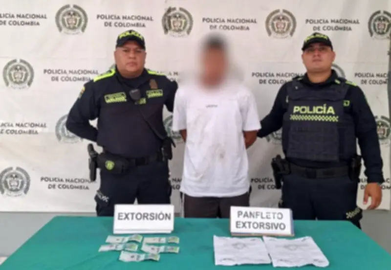 Capturan a presunto extorsionista en Barranquilla con panfletos de 'los Costeños'
