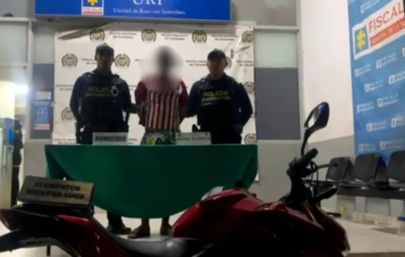 Capturan a presunto homicida en Barranquilla tras robo de motocicleta en el barrio Siete de Abril