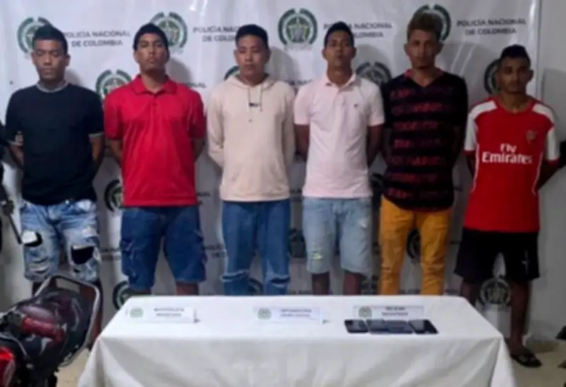 Capturan a seis integrantes de 'Los Silenciosos' en operativo policial en Plato, Magdalena
