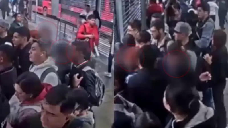 Capturan a seis presuntos 'cosquilleros' en estación Ricaurte de TransMilenio