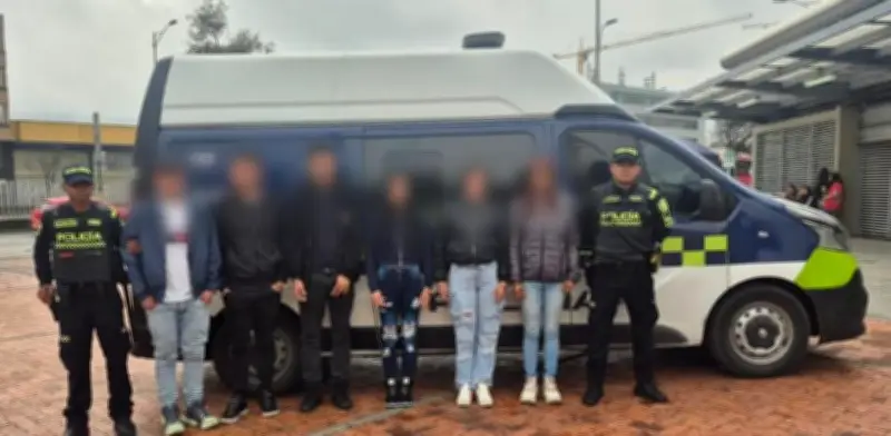 Capturan a seis presuntos 'cosquilleros' por hurtos en estación Ricaurte de Transmilenio