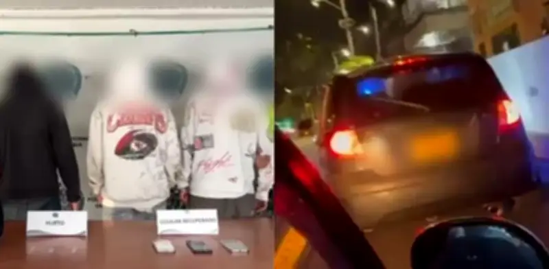 Capturan a tres delincuentes tras robo a pasajero de plataforma en Barrios Unidos, Bogotá
