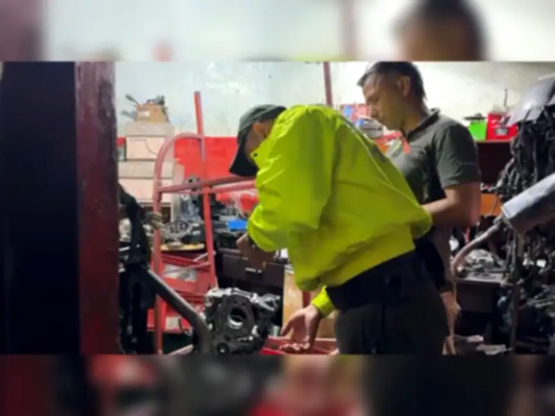 Capturan a tres personas en Bucaramanga por adulterar autopartes de motocicletas