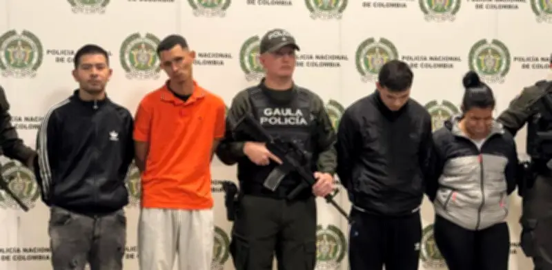 Capturan en Bogotá a cuatro presuntos miembros de la banda 'AK47' por extorsiones y ataques con granadas
