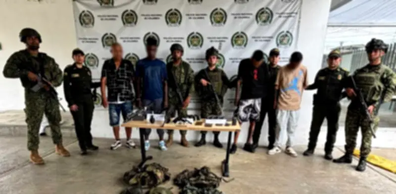 Capturan en Buenaventura a cuatro presuntos del ELN que armaban a 'los Shottas'
