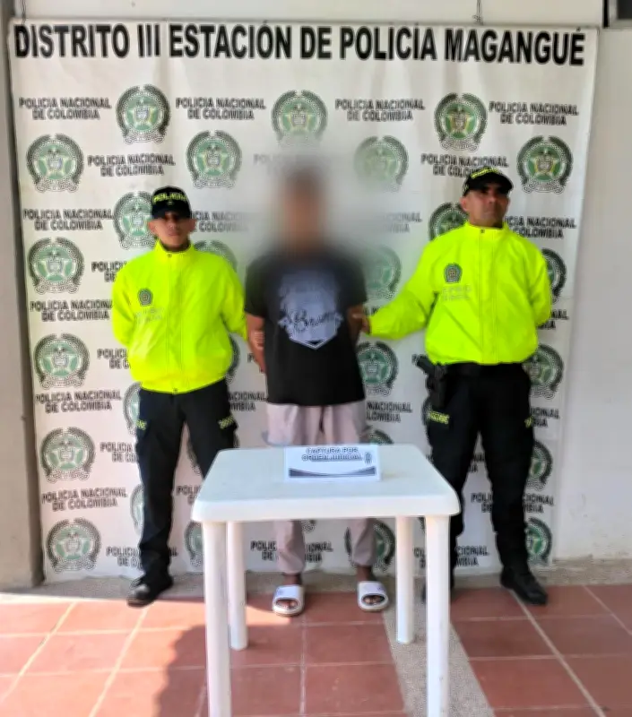 Capturan en Magangué a hombre por abuso sexual a menor contactada por Facebook