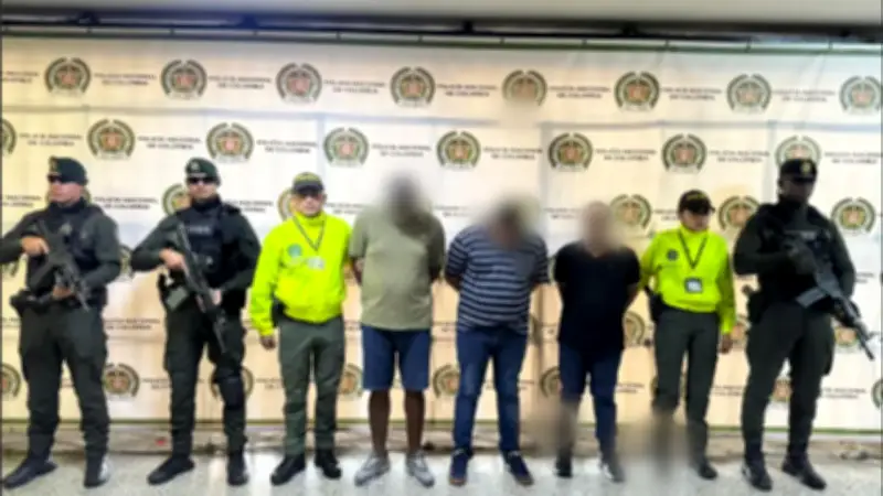 Capturan en Medellín a tres extraditables por tráfico de drogas hacia Estados Unidos