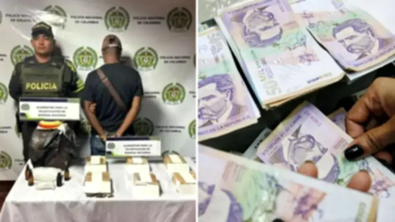 Capturan en Valle del Cauca a hombre con insumos para falsificar 6.600 billetes de $50.000