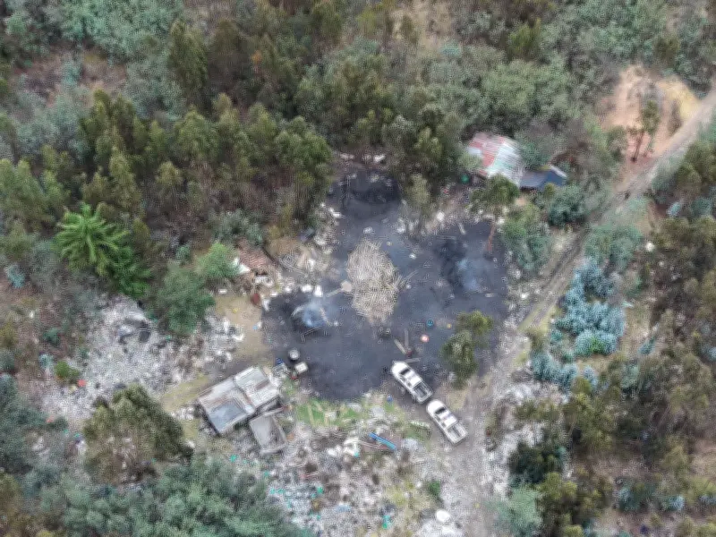 CAR y Ejército descubren quema ilegal de carbón vegetal que afectó 16 hectáreas en Guatavita