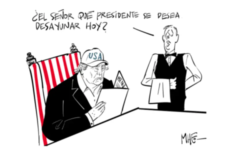 Caricaturista Mheo critica la corrupción política en su nueva viñeta 'A la Carta'