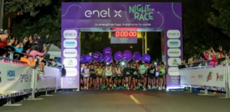 Carrera nocturna Enel X Night Race 10K en Bogotá: cierres viales y rutas alternativas