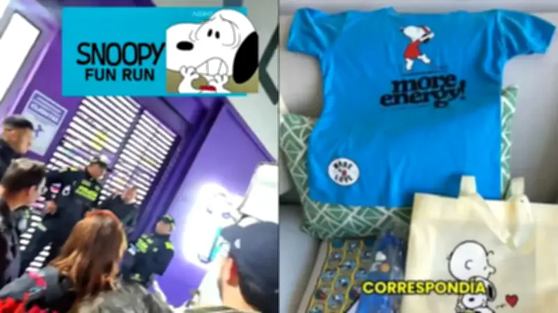 Carrera Snoopy Fun Run en Bogotá genera críticas por fallas logísticas y entrega de kits