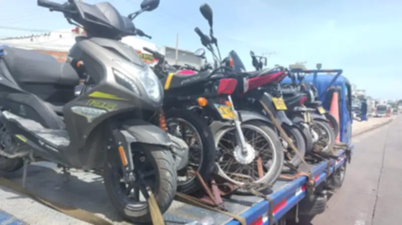 Cartagena intensifica controles en carril de Transcaribe: más de 100 vehículos inmovilizados