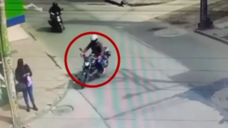 Cayó motoladrón con 11 celulares y arma traumática en el sur de Bogotá