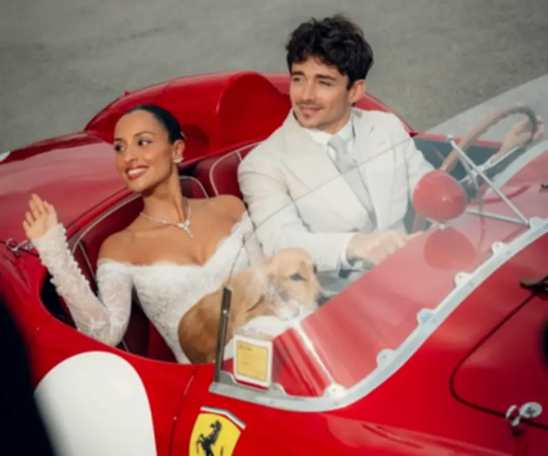 Charles Leclerc se casa con Alexandra Meeilux antes del inicio de la temporada 2026 de Fórmula 1