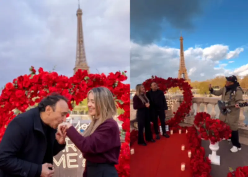 Chiche Maestre sorprende a su novia con propuesta de matrimonio en París