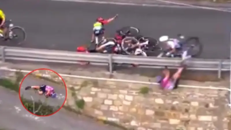 Ciclista sufre grave caída en Milán-San Remo y es trasladada de urgencia al hospital