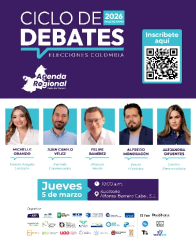 Ciclo de Debates 2026: Candidatos al Congreso presentarán propuestas para el Valle del Cauca