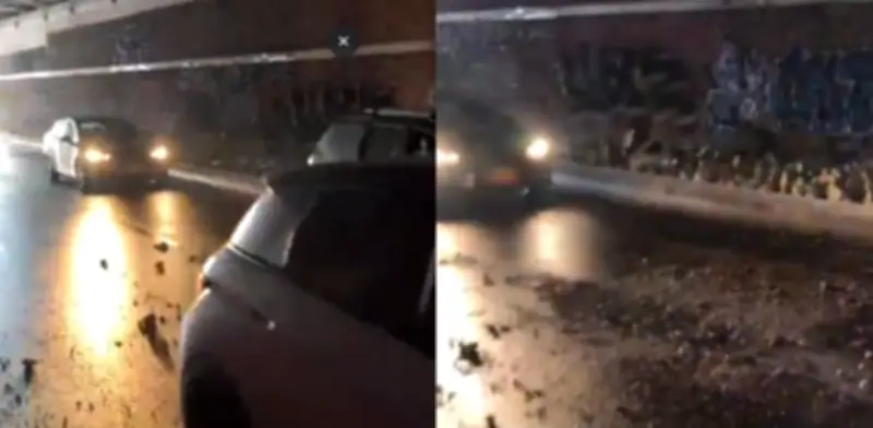 Cierre preventivo en deprimido de la calle 72 de Bogotá por desprendimiento de material