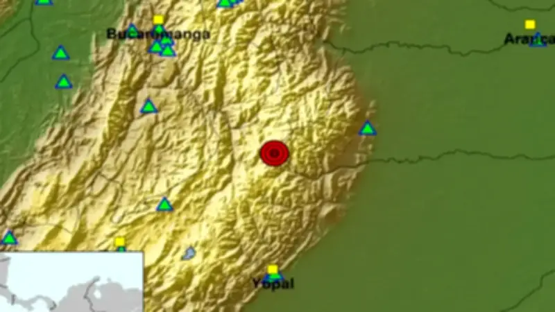 Colombia registra 14 temblores en un día, con epicentros en Santander y otras regiones