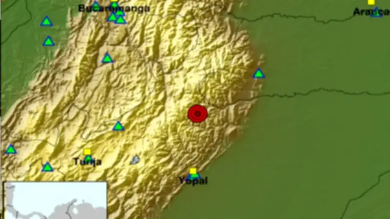 Colombia registra al menos 14 sismos en un solo día, según el Servicio Geológico